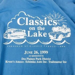Vintage On The Lake 1999 Des Plaines Blue T Shirt